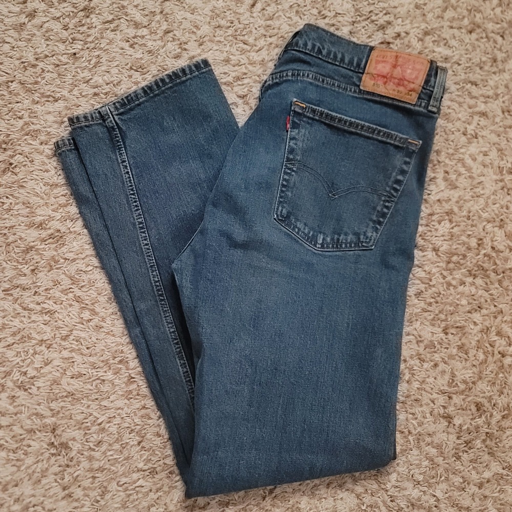 Levi's 505 Regular Fit Jeans Mens 36x34 Blue Straight Leg Denim Medium Wash
